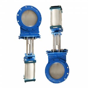 氣動刀閘閥：PZ673Y-16C，DN250，介質灰渣混