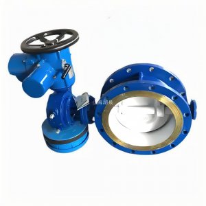 上海湖泉電動(dòng)蝶閥D943H-16C\DN450法蘭三偏心