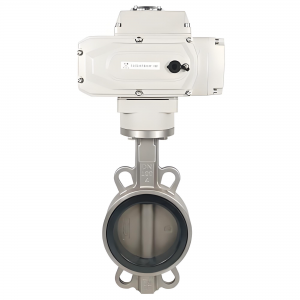對夾式電動(dòng)蝶閥D971X-16P DN80電動(dòng)閥門裝置
